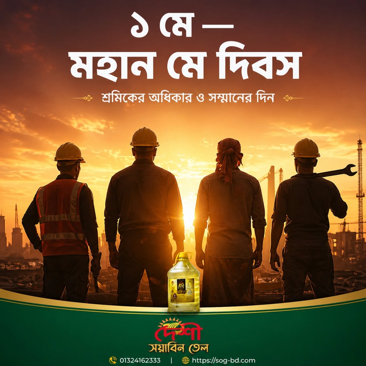 ১ মে — মহান মে দিবস (International Workers’ Day) 🇧🇩